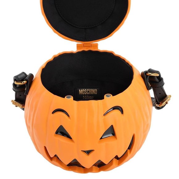π SS20 Moschino Couture Jeremy Scott PUMPKIN ORANGE BAG HALLOWEEN *DEFECT*π - Picture 4 of 12